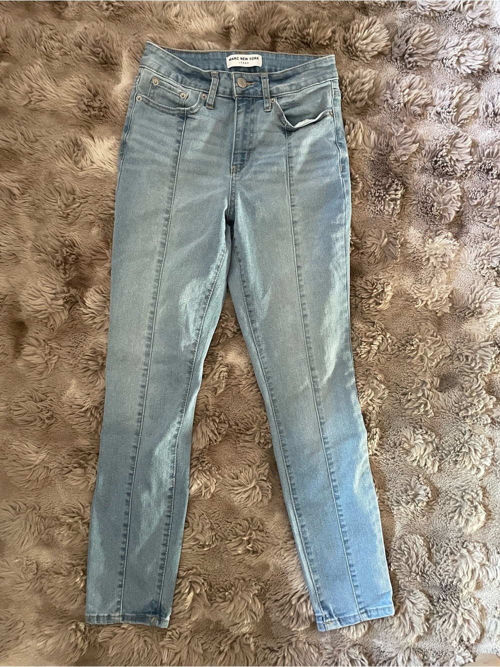 Marc New York Light Blue Skinny Jeans with Front Seams